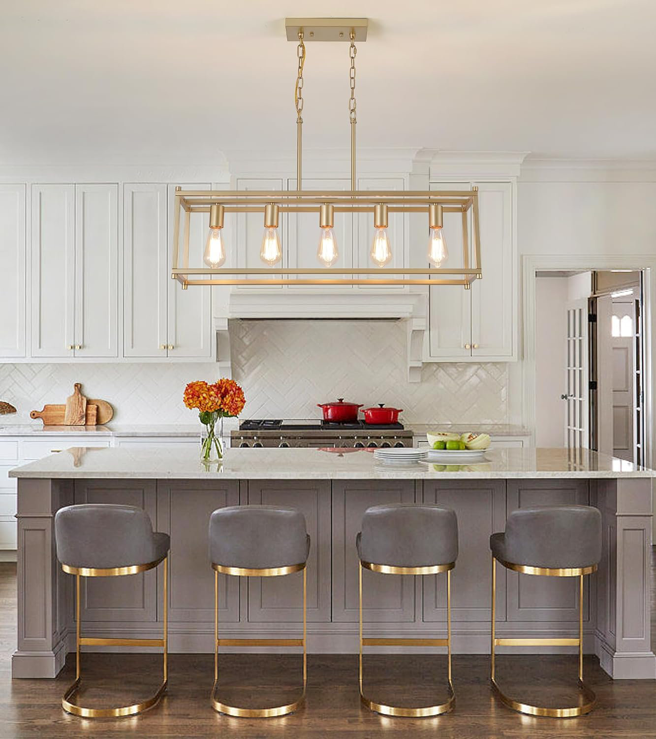 17 Stories Rectangle Kitchen Island Lights Rectangular Modern ...