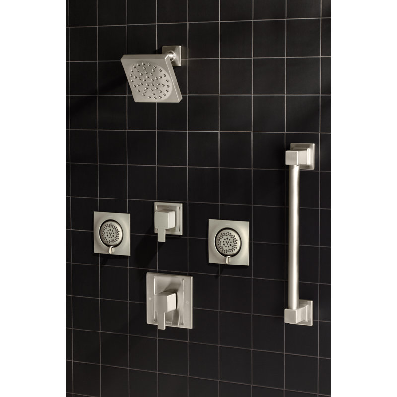 90 Degree 42" Designer Grab Bar, 14.96" W, Chrome