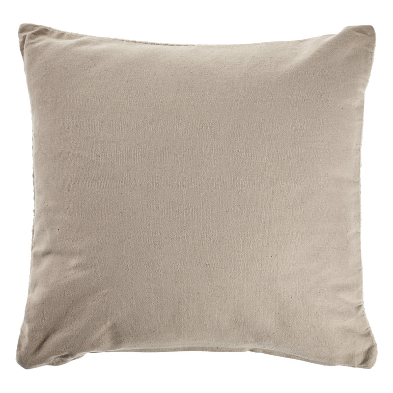 Housse de coussin décorative 100% coton Everyday, Beige, Housse de coussin seulement - sans coussin