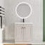 Meuble-lavabo simple autoportant 30 po avec plateau en résine