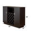 Hazen Espresso Finish Wine Cabinet