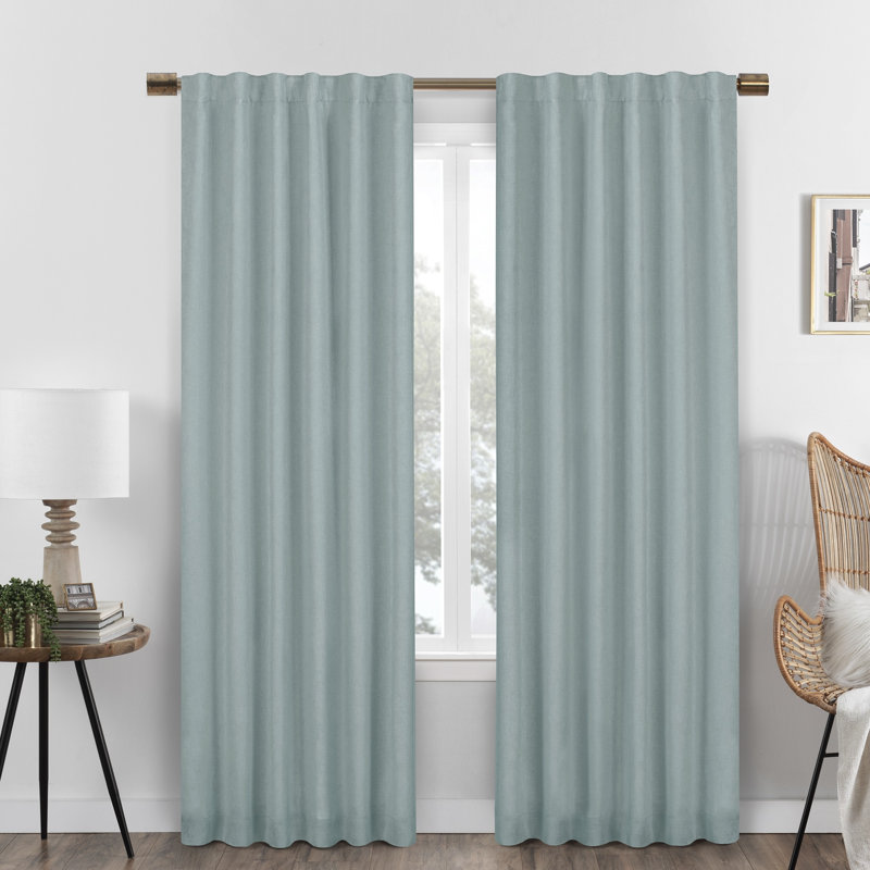 Blackout Curtain Single Panel, 50" W x 108" L, Spa