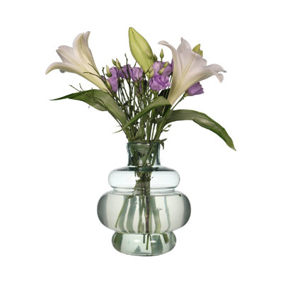 Vase en verre recyclé transparent Denise 7,9 po
