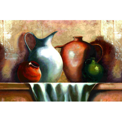 «Pottery Still Life», impression sur toile tendue