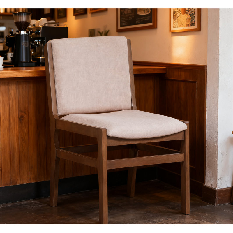 Stylish Accent Dining Chairs, Walnut