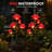 Solar Rose Garden Decorative Lights Outdoor Waterproof Artificial Flowers for Pathway Porch Backyard Memorial and Gravesite Decor-96901084
