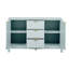 Armoire d'entrée avec motif ondulé - 3 tablettes réglables-1660228039