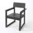 Grey HDPE Outdoor & Garden Armchairs With  Backres Modernist Designt Chairs-892962950