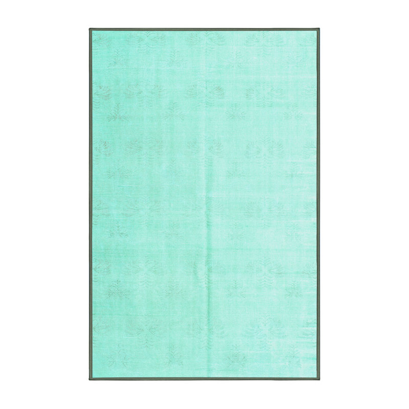 Tapis uni en laine / polyester de couleur unie fabriqué à la machine, Rectangle 4 pi x 6 pi