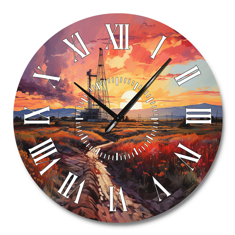 Horloge murale Orange, Grand