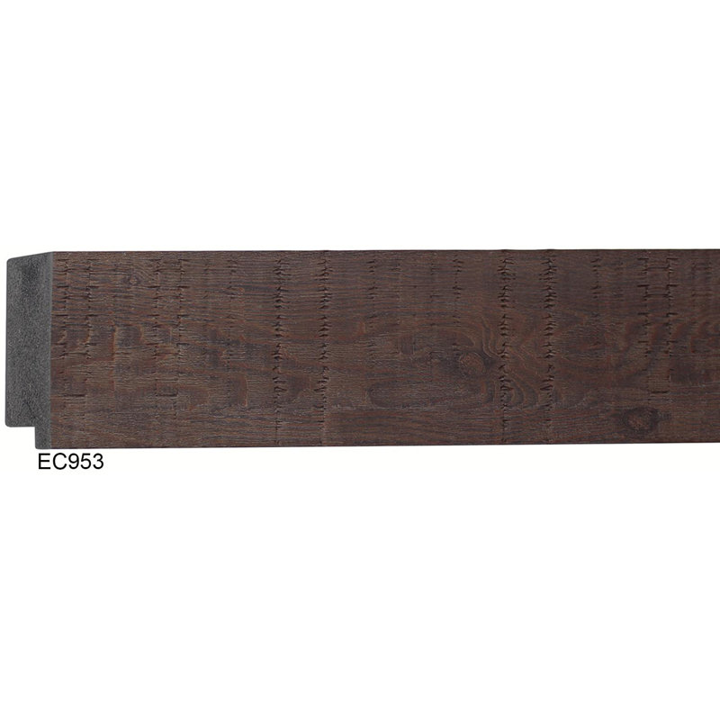 Flat Beveled Wall Mirror, Walnut