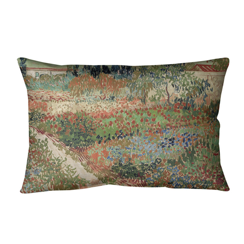 Vincent Van Gogh Reversible Throw Pillow, 20" x 14", Poly Fill, Orange