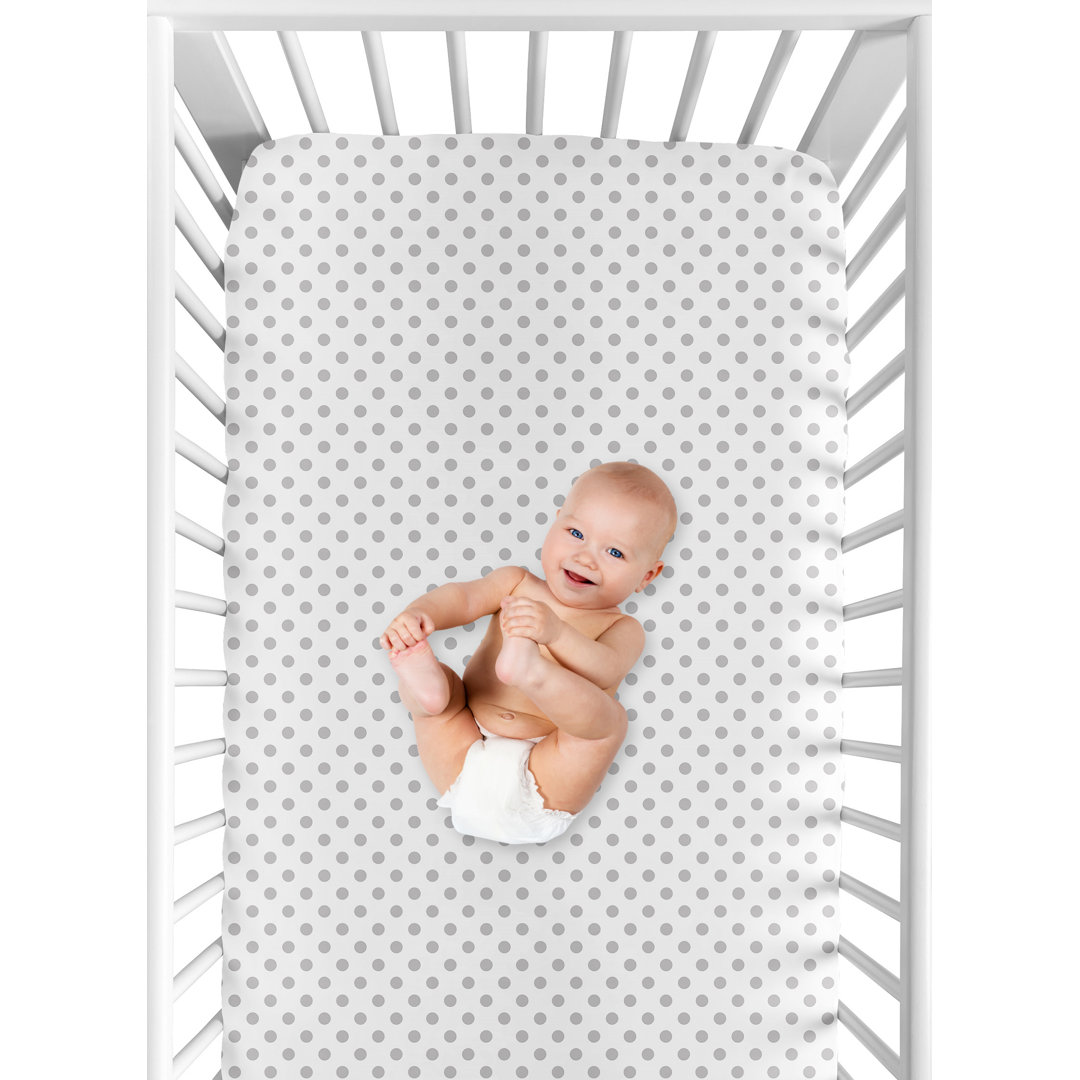 Watercolor Floral Fitted Crib Sheet Sweet Jojo Designs 