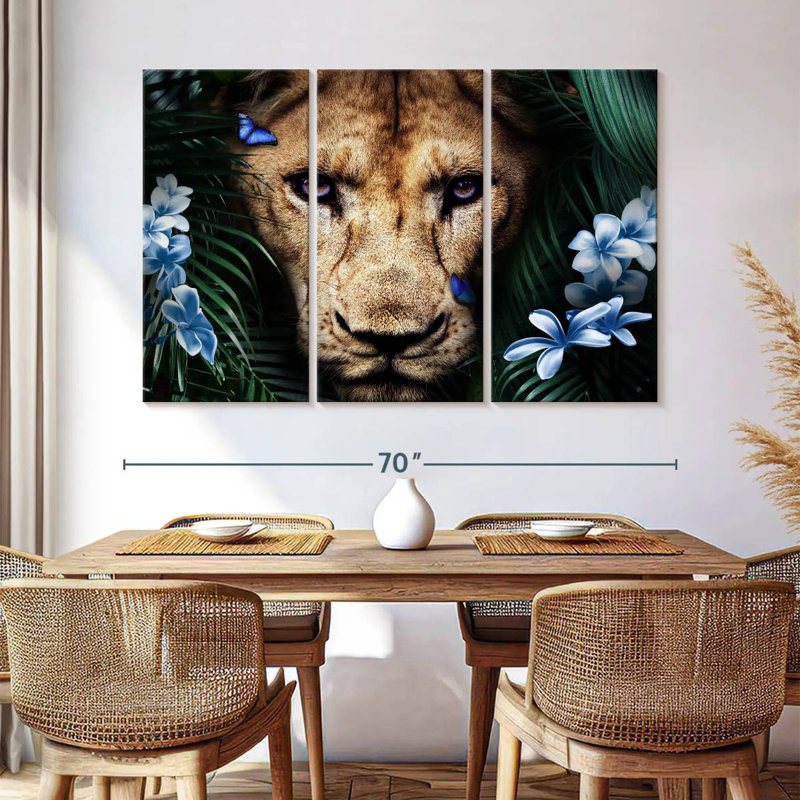 Lionne tropicale Brampt, H 42 po x l 65 po