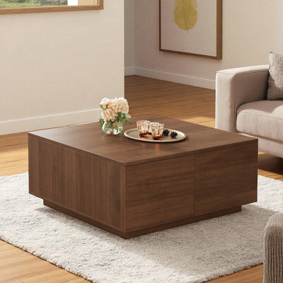 Table basse carrée avec rangement