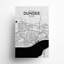 «Dundee City Map», impression dans les tons-908684445-908684444