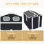 Remise de rangement extérieure 8 x 6 pi, remise à outils en métal et rangement extérieur avec portes verrouillables et évents-129386022-129386020
