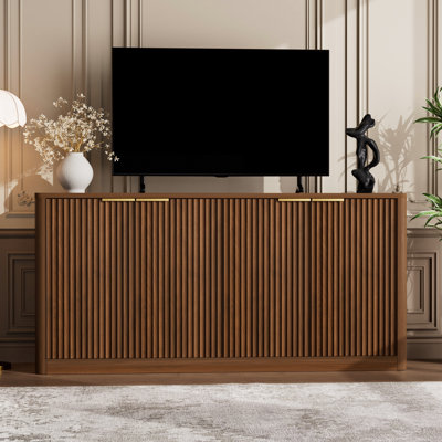 Rosevell 59.0" Modern Curved 4-Door TV Stand