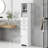 Freestanding Linen Tower Cabinet with 3 Drawers-257272301-265168424