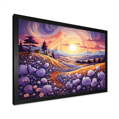 " Countryside The Violet Field III "