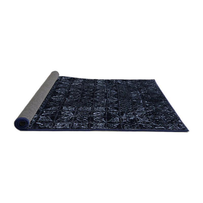 Tapis décoratif multicolore à motif abstrait, Rond 5 pi