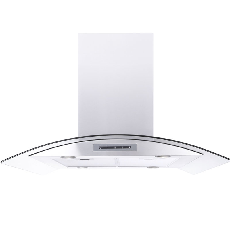 Hotte pour îlot de cuisine 36 pouces WS-68N Series 550 CFM en acier inoxydable
