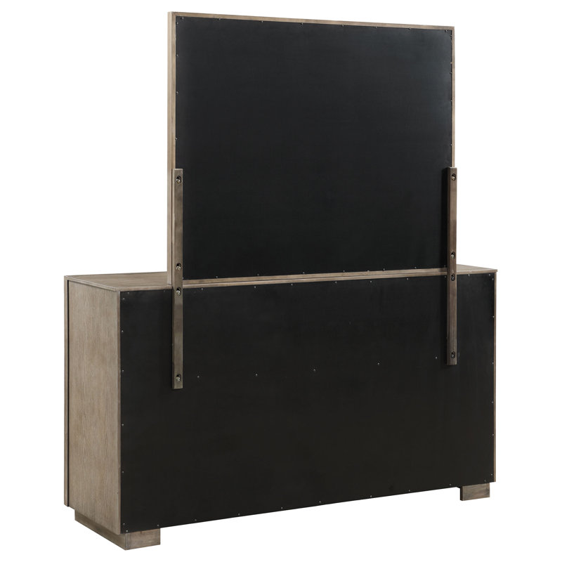 Commode et miroir Jeannie, Brun