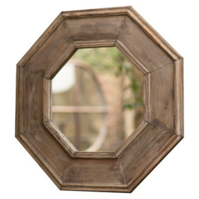 Miroir mural en bois