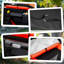Poussette pour chien, poussette pliable pour animal de compagnie en un clic, roues à absorption des chocs, rouge