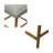 Celsi Light Grey Upholstered Solid Wood Frame Counter Stool-581426303