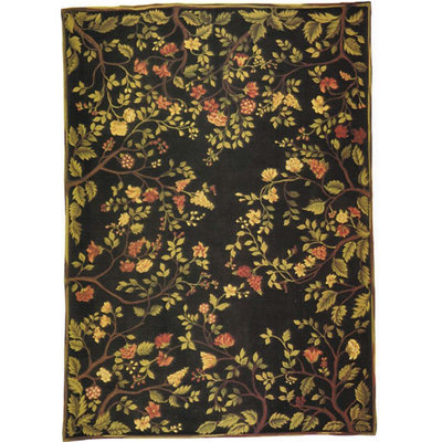 Hand Knotted Wool Floral Area Rug