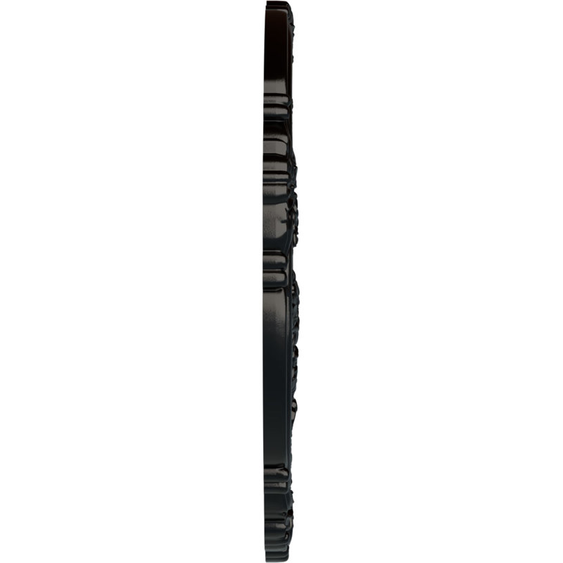 Médaillon Endurathane Attica avec plafond rose, DO 26 po x P 3 3/4 po x P 1 1/2 po, Noir de jais