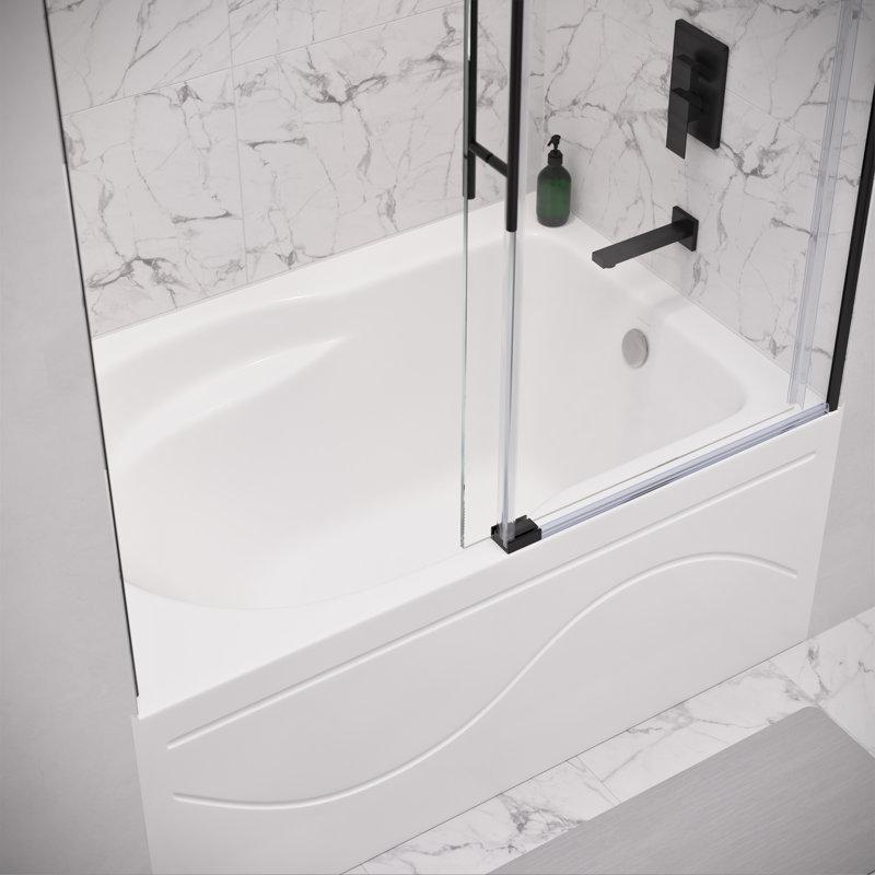Ivy Alcove Bathtub with Apron, Right, 54" x 30"