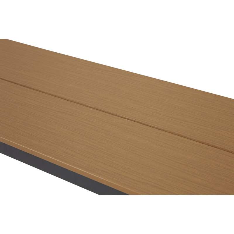 Kellen Powder Coated Aluminium Garden Bench, Teak