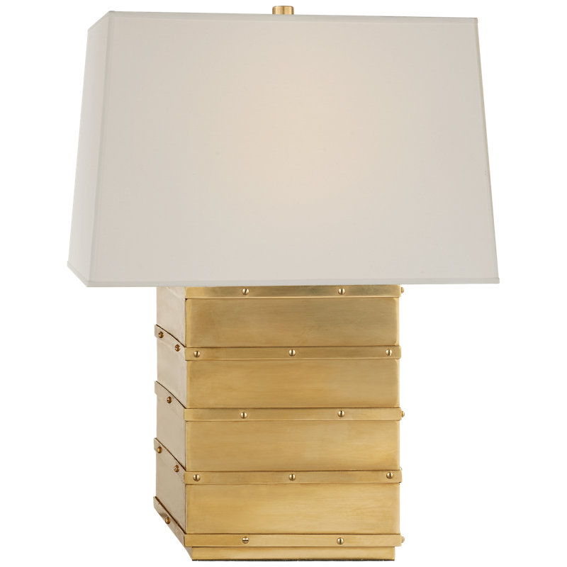 Bleeker Metal Table Lamp, Natural Brass