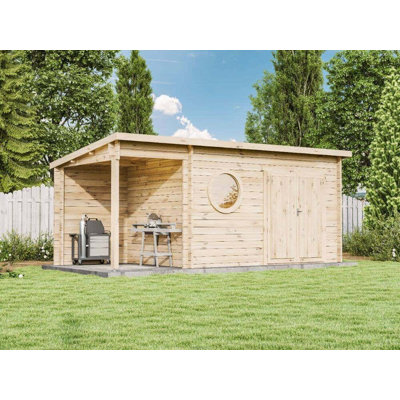 550 cm x 250 cm Gartenhaus Lauren