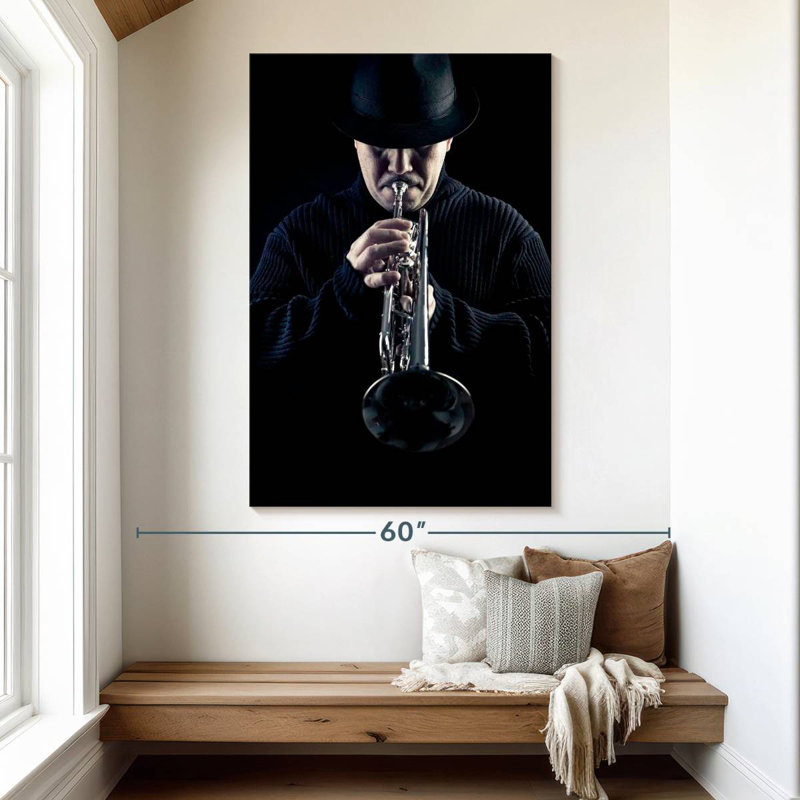 Abarca Jazz Trumpeter, H 51 po x l 34 po