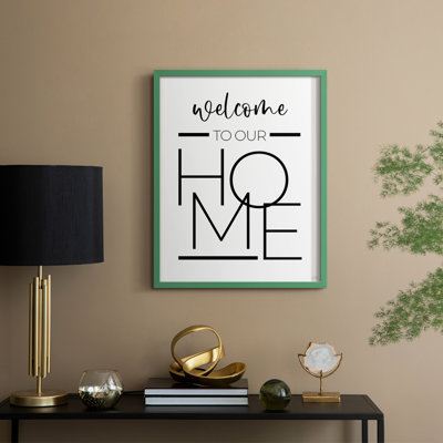 Modern Home Framed Print - Solid Wood