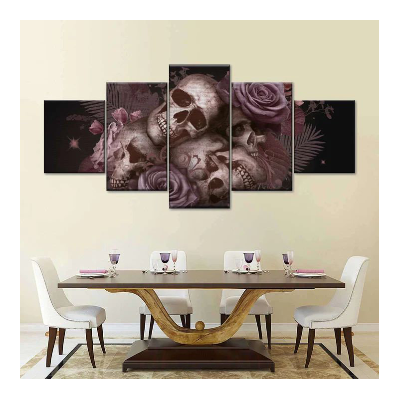 Skeletons and Skulls, H 36 po x l 80 po x P 1,25 po