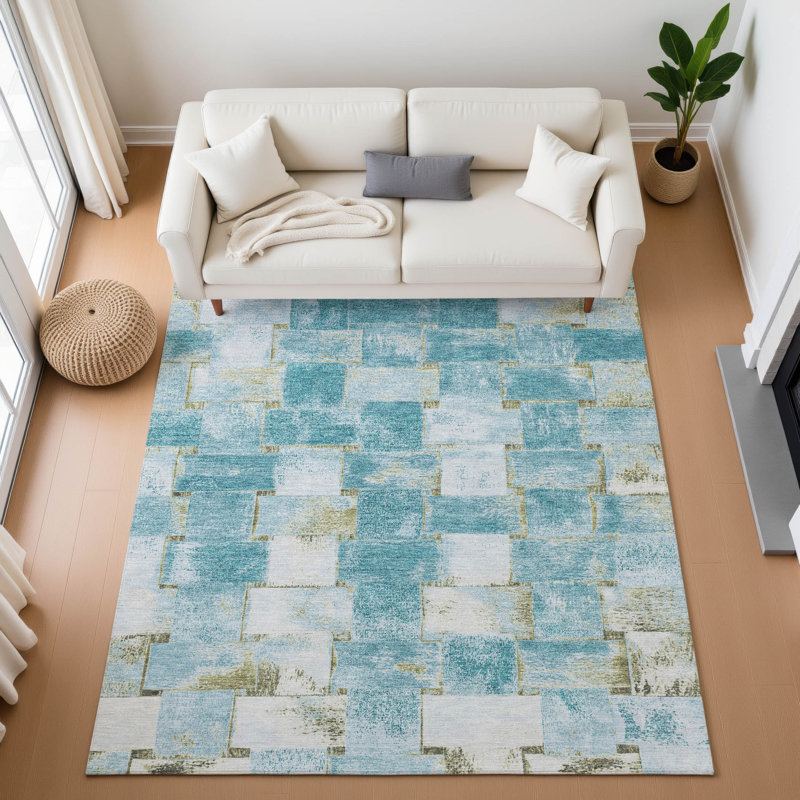 Premium Machine Washable Mouton Stripes Rug, Rectangle 10' x 14'