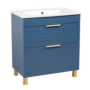Jakkar 30'' Single Bathroom Vanity with Ceramic Top