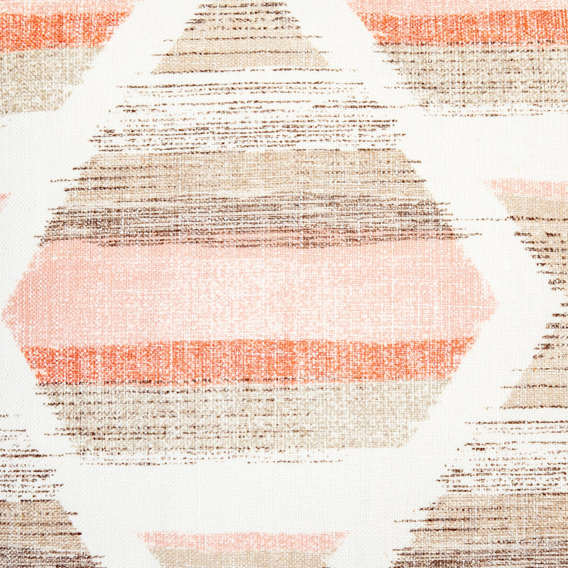 Taie décorative 100% coton, Grand, Corail rose