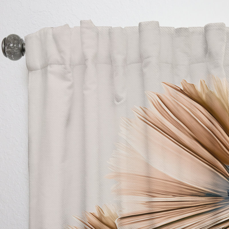 Arras - Hyper Realistic Gerbera Flowers I - Gerbera Curtain - Velvet Room Darkening - 1 panel, 52" W x 63" L