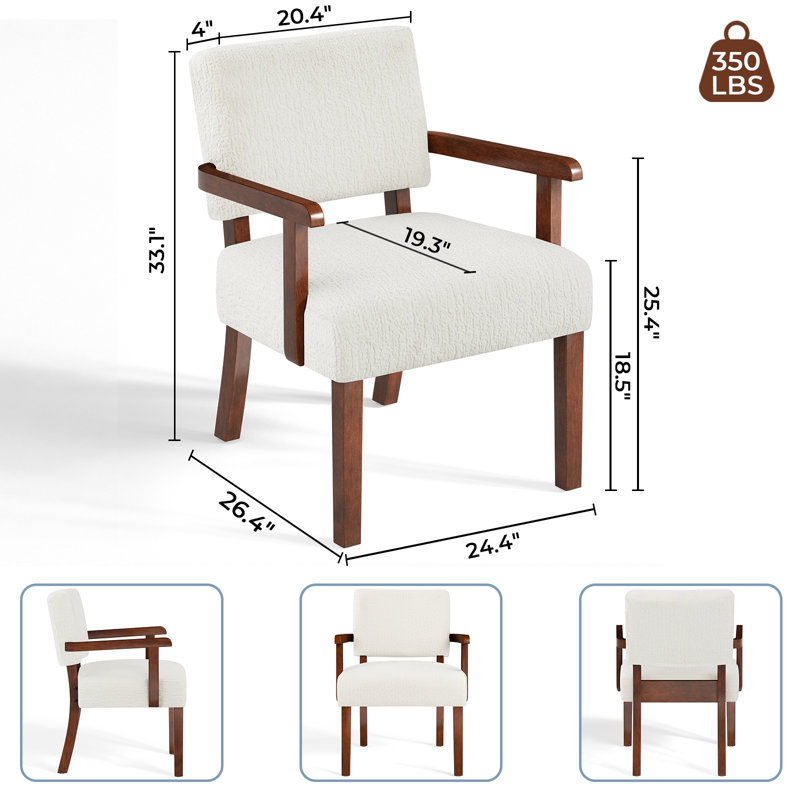 Fauteuil d'appoint Naethan, Beige Chenille