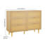 Commode 6 tiroirs en rotin