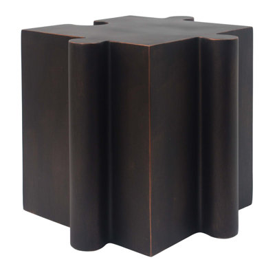 Modular Puzzle Outdoor Side Table with Durable MGO Construction