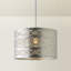 20.5cm H Metal Drum Pendant Shade ( Spider ) in Chrome