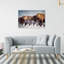 Buffalo Herd In A Snow Landscape Print-69850883-69850886