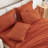 Andency Super King Comforter Set Burnt Orange - 7 Piece Oversized King Bed in a Bag Boho Terracotta Tufted Bedding Sets, Rust Bed Set with Comforter, Sheets, Pillowcases & Shams-124621806-124621810