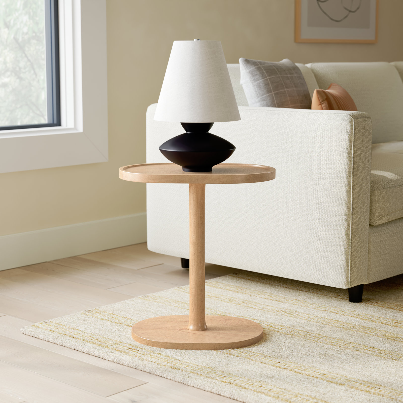 Galveston 20" Mango End Table, Blonde Natural